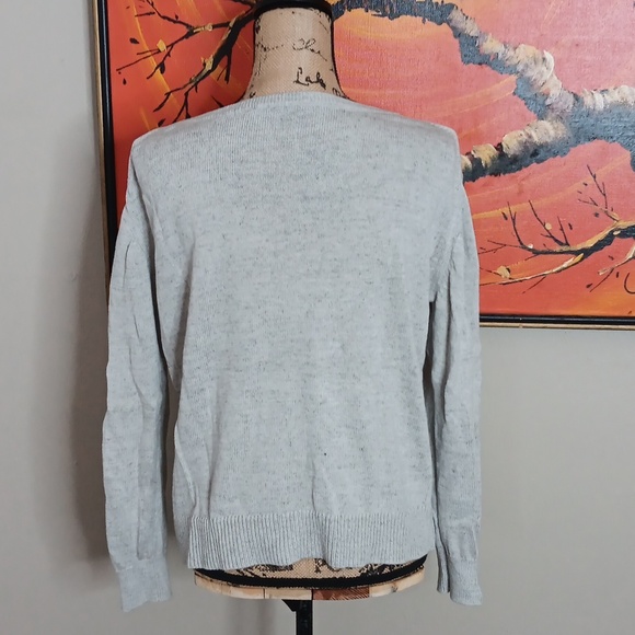 Everlane The Soft Cotton V Neck Knit Sweater Size Small - Picture 2 of 6